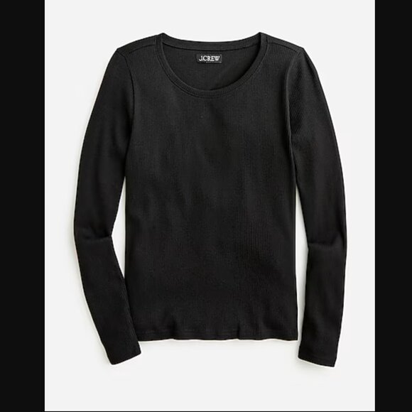 JCrew Ribbed Long Sleeve Shirt - Picture 1 of 4